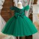 Зелена святкова сукня з паєтками для дівчинки, 7042, 80, Дівчинка, 50, 25, 80 см, Атлас, фатин, Бавовна, Щоб сукня була настільки пишною, як на фото - необхідний додатковий під'юбник.