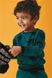 Детский свитшот на мальчика Динозавры, зеленый, 2 года, Мальчик, 39, 32, 92 см, Хлопок, Хлопок 95%, Без подкладки