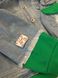 Джинсовая куртка (пиджак) для мальчика с зеленым капюшоном на 3-9 лет., 90, Мальчик, 33, 35, 39, 98 см, Джинс, Без подкладки, Замер рукава - от ворота