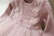 Трикотажное детское платье с кружевом, розовое, 140, Девочка, 78, 33, 42, 122 см, Трикотаж; Фатин, Трикотаж, фатин, Хлопок