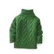 Детский свитер-гольф, зеленый, 90, Мальчик / Девочка, 36, 27, 86 см, Акрил, Акрил, Без подкладки