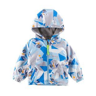 Ветровка на флисовой подкладке Космонавт, 0979, 100, Мальчик, 41, 33, 34, 92 см, Полиэстер, Флис