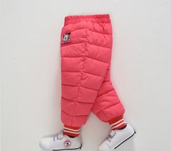 Теплі штани на синтепоні Міккі, рожеві, 100, Дівчинка, 53, 34, 32, 92 см, Поліестер, Нейлон