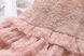 Мереживне плаття рюшами, рожеве 0007, 100, Дівчинка, 62, 29, 92 см, Кружево, Бавовна