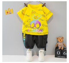Літній костюм з шортами Bearon, жовтий, 90, Хлопчик, 37, 30, 31, 34, 86 см, Бавовна 95%, Бавовна 95%