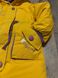 Тепла куртка-парка для дівчинки Міккі жовта, 104, Дівчинка, 50, 37, 29, 34, 104 см, Плащевка, Нейлон