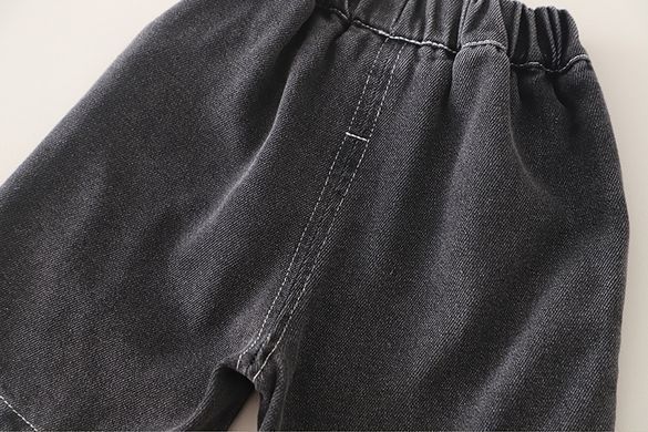 Літній костюм з джинсовими шортами Ведмеді, 176, 80 (80 см), Хлопчик, 32, 29, 29, 30, 80 см, Бавовна, джинс