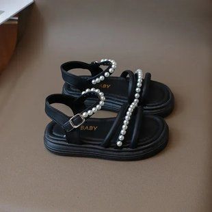 Босоножки с бусинками для девочки, 2455, 26, Эко-кожа, Эко-кожа, Девочка, 16.5, Стопа має бути менша за устілку на 0,5 см!