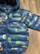 Демисезонная детская куртка на мальчика Динозавры, куртка с ушками на капюшоне, на 1-5 лет, синяя, 80, Мальчик, 35, 30, 32, 86 см, Полиэстер, Нейлон, Замер рукава - от ворота