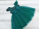 Зелена святкова сукня з паєтками для дівчинки, 7042, 90, Дівчинка, 53, 26, 92 см, Атлас, фатин, Бавовна, Щоб сукня була настільки пишною, як на фото - необхідний додатковий під'юбник.