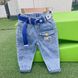 Вільні дитячі джинси, блакитні 3502, 90, Хлопчик, 53, 33, 36, 92 см, Джинс