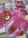 Велюровый костюм-тройка на флисе Мишка, розовый, 110, Девочка, 40, 43, 57, 57, 35, 104 см, Велюр, Велюр, Флис, Замер рукава - от ворота