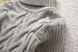 Акриловый свитер Косичка, серый