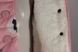 Демісезонна куртка для дівчинки Кішечка в горошок рожева, 80, Дівчинка, 34, 30, 28, 80 см, Поліестер, Махра