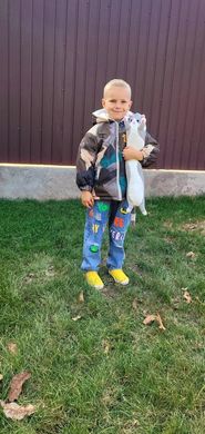 Куртка на меховой подкладке для мальчика, 0003, 90, Мальчик, 40, 37, 36, 86 см, Полиэстер, Махра, Замер рукава - от ворота