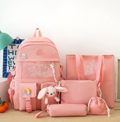 Набір сумок з рюкзаком для дівчинки, 6175, Дівчинка, Оксфорд, Поліестер, 40, 10, 28