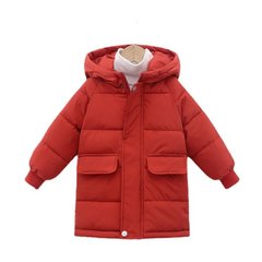 Детская куртка-пальто с капюшоном, 0007, 130, Мальчик / Девочка, 55, 41, 48, 116 см, Полиэстер, Нейлон, Замер рукава - от ворота