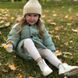Детская куртка-пальто с капюшоном на 3-8 лет, зеленая, 120 (116 см), Мальчик / Девочка, 59, 42, 47, 116 см, Полиэстер, Нейлон, Замер рукава - от ворота