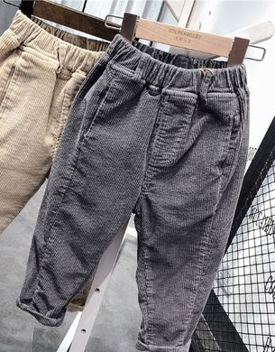 Вельветовые бежевые штаны для мальчика, 3617, 90, Мальчик, 53, 32, 92 см, Коттон