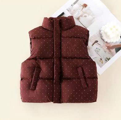Жилетка з блискучими камінцями, 1385, 140 (112 см), Дівчинка, 50, 45, 112 см, Поліестер, Нейлон