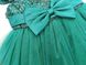 Зелена святкова сукня з паєтками для дівчинки, 7042, 100, Дівчинка, 56, 28, 98 см, Атлас, фатин, Бавовна, Щоб сукня була настільки пишною, як на фото - необхідний додатковий під'юбник.