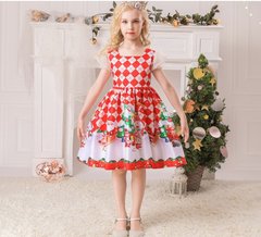 Новорічна сукня для дівчинки _1043, 100, Дівчинка, 60, 30, 92 см, Атлас, Бавовна