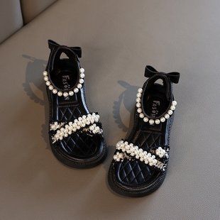 Красивые босоножки с бусинками, 2558, 27, Эко-кожа, Эко-кожа, Девочка, 17, Стопа должна быть меньше стельки на 0,5-1 см!