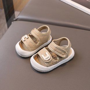 Детские босоножки с закрытым носком, 2565, 17, Текстиль, Эко-кожа, Мальчик / Девочка, 13, Стопа має бути менша за устілку на 0,5 см!