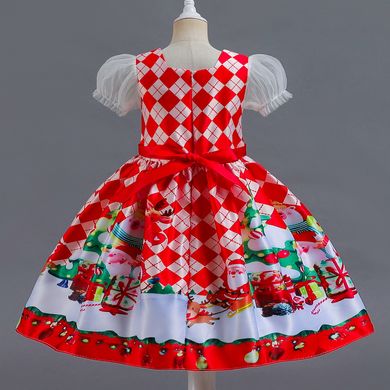 Новорічна сукня для дівчинки _1043, 100, Дівчинка, 60, 30, 92 см, Атлас, Бавовна