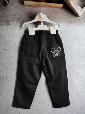Чорные котоновые штаны для мальчика, 1208, 120, Мальчик, 62, 40, 36, 110 см, Коттон