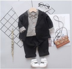 Детский классический костюм-тройка (пиджак + брюки + рубашка) на 1-3 года, 14022, 90, Мальчик, 37, 31, 47, 26, 86 см, Хлопок 95%, Хлопок 95%