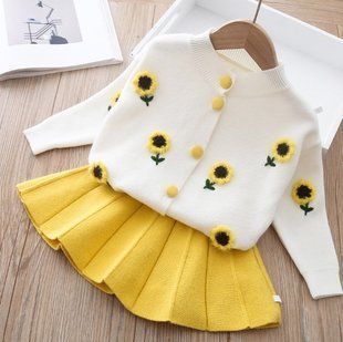 Вязаный костюм с юбкой для девочки, 0223, 100 (86 см), Девочка, 37, 35, 86 см, 25, Хлопок 95%, Замер рукава - от ворота