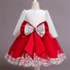 Красно-белое ажурное платье для девочки на годик, 70, Девочка, 48, 25, 21, 24, 74 см, Кружево, фатин, Чтобы платье было настолько пышным, как на картинке - необходим дополнительный подъюбник.