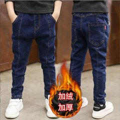 Теплі джинси для хлопчика сині 15025, 110, Хлопчик, 66, 40, 110 см, Джинс, Плюш