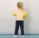 Стильний костюм для дівчинки на 3-6 років (світшот + штани) Baby жовтий, 98, Дівчинка, 37, 32, 38, 27, 55, 32, 27, 98 см, Бавовна