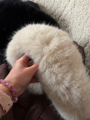 Теплая куртка с мехом на капюшоне коричневая, 0001, 140 (128 см), Девочка, 54, 45, 55, 128 см, Полиэстер, Нейлон, Замер рукава - от ворота