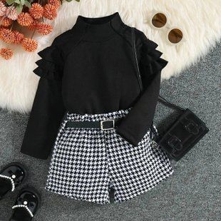 Костюм для девочки (кофшта + шорты) 0112, 130 (116 см), Девочка, 42, 32, 42, 30, 31, 39, 116 см, Трикотаж