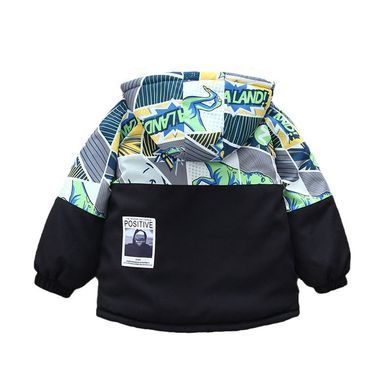 Куртка на меховой подкладке для мальчика, 0018, 90 (92 см), Мальчик, 41, 36, 39, 92 см, Полиэстер, Махра, Замер рукава - от ворота