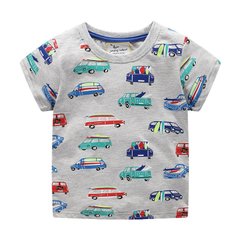 Дитяча футболка Транспорт_9015, 100, Хлопчик, 41, 29, 92 см, Бавовна 95%