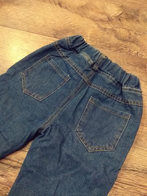 Утепленные джинсы на мальчика 2-5 лет, Собачка, 90, Мальчик, 50, 29, 92 см, Джинс, Плюш