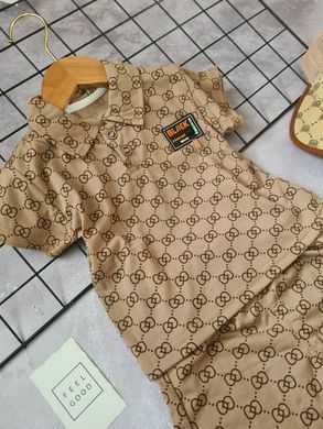 Летний костюм с шортами и поло для мальчика, 12350, 80 (80 см), Мальчик, 32, 27, 25, 80 см, Трикотаж