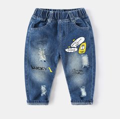 Дитячі джинси з принтом 3524, 90, Хлопчик / Дівчинка, 53, 32, 33, 98 см