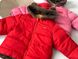 Двусторонняя куртка на меху Ушки медведя, красная, 100, Мальчик / Девочка, 38, 37, 30, 34, 92 см, Полиэстер, Махра