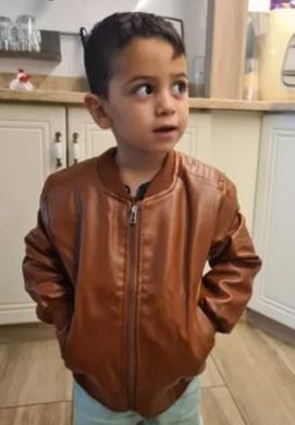 Куртка з еко-шкіри для хлопчика на 3-10 років, коричнева, 90, Хлопчик, 40, 34, 36, 98 см, Еко - шкіра, Нейлон