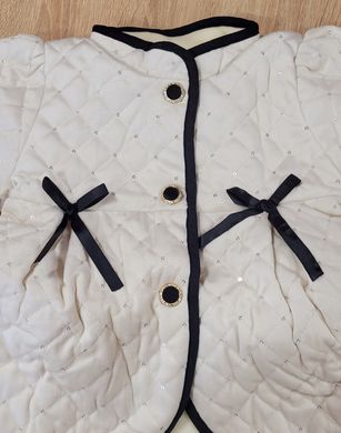 Утепленное пальто для девочки, 1783, 80, Девочка, 37, 32, 28, 80 см, Плащевка, Плюш