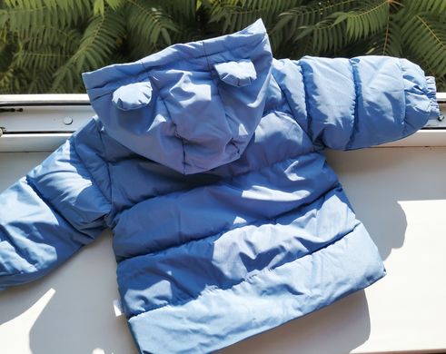 Дитяча куртка з капюшоном на синтепоні 1990, 90, Хлопчик, 41, 36, 32, 92 см, Поліестер, Нейлон