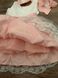 Святкова сукня для дівчинки рожева, Мереживний бант 0144, 70, Дівчинка, 43, 24, 74 см, Атлас, фатин, Щоб сукня була настільки пишною, як на фото - необхідний додатковий під'юбник.