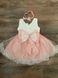 Святкова сукня для дівчинки рожева, Мереживний бант 0144, 70, Дівчинка, 43, 24, 74 см, Атлас, фатин, Щоб сукня була настільки пишною, як на фото - необхідний додатковий під'юбник.