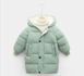 Детская куртка-пальто с капюшоном на 3-8 лет, зеленая, 150 (134 см), Мальчик / Девочка, 67, 48, 58, 134 см, Полиэстер, Нейлон, Замер рукава - от ворота