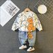 Дитячий костюм світшот + джинси, 0049, 80 (80 см), Хлопчик, 34, 29, 34, 45, 46, 25, 80 см, Бавовна, джинс, Замір рукава - від ворота
